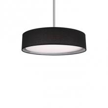 Kuzco PD7916-BK - Round Led Flush Mount With A Refined Hand Tailored Textured Fabric Shade Available In Beige,