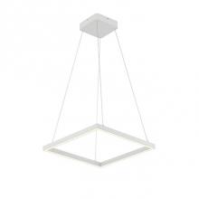 Kuzco PD85118-WH - A Suspended Rectilinear Frame Emits Soft Luminance Downward From The Continuous Perimeter Opal