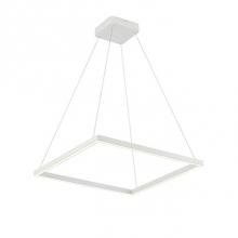 Kuzco PD85124-WH - A Suspended Rectilinear Frame Emits Soft Luminance Downward From The Continuous Perimeter Opal