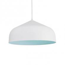 Kuzco PD9117-WH/BU - The Smooth Spun Metal Shade Is Available In Graphite Or White For This Modern Pendant But Add