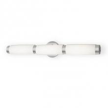 Kuzco VL14624-BN - Vl14624 - Cylindrical White Opal Glass With Electroplated Aluminum &