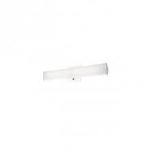 Kuzco VL6020-CH - Simplistic Modern Led With Rectangular Shaped White Acrylic Finished With Chrome End Caps And