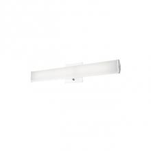 Kuzco VL6024-CH - Simplistic Modern Led With Rectangular Shaped White Acrylic Finished With Chrome End Caps And