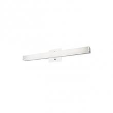 Kuzco VL6224-CH - Simplistic Modern Led With Rectangular Shaped White Acrylic Finished With Chrome End Caps And