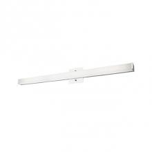 Kuzco VL6236-CH - Simplistic Modern Led With Rectangular Shaped White Acrylic Finished With Chrome End Caps And