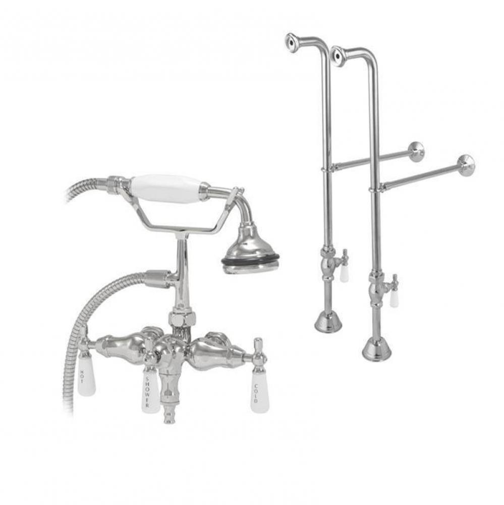 Freestanding English Telephone Faucet - Down Spout