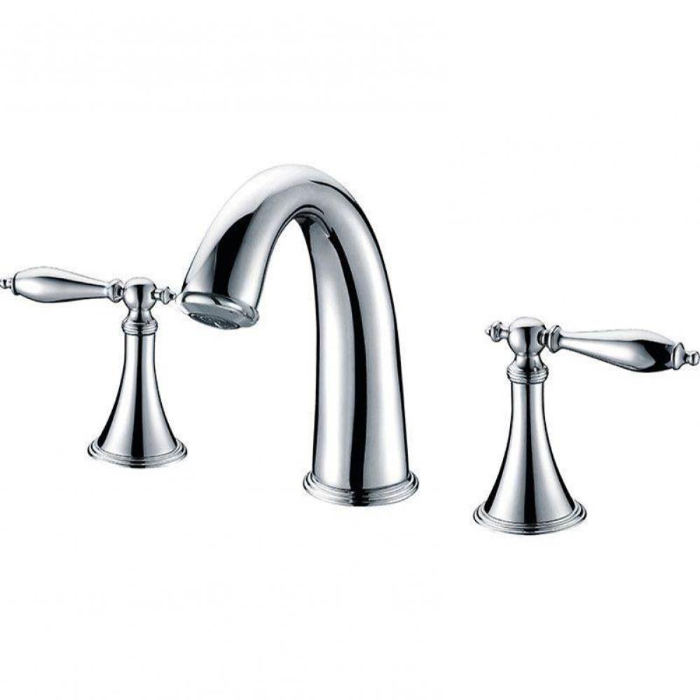 Jewel Deck Mount High Arc Roman Faucet