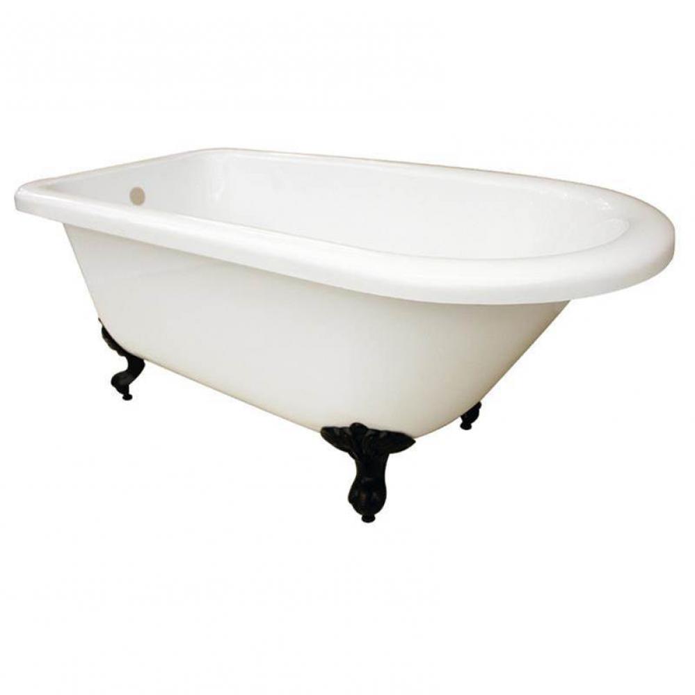 Adair Acrylic Classic Roll Top Clawfoot Tub