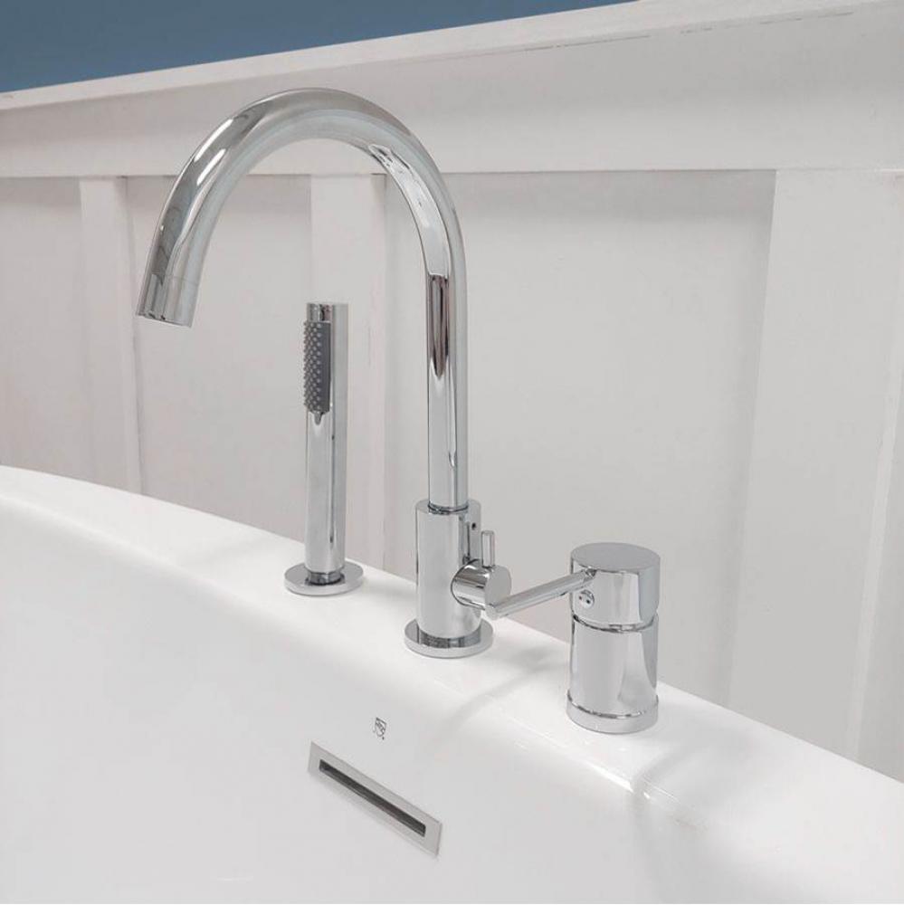 Roman Deck Mount Faucets - Gooseneck