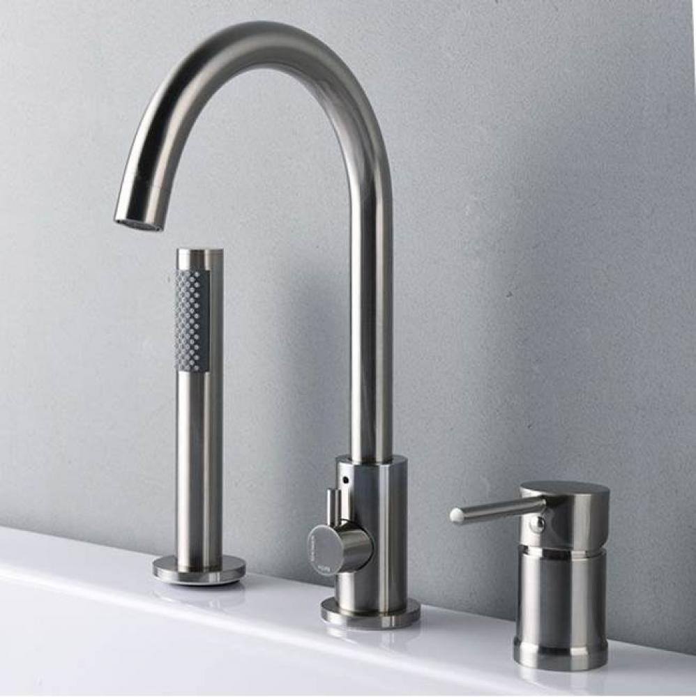 Roman Deck Mount Faucets - Gooseneck