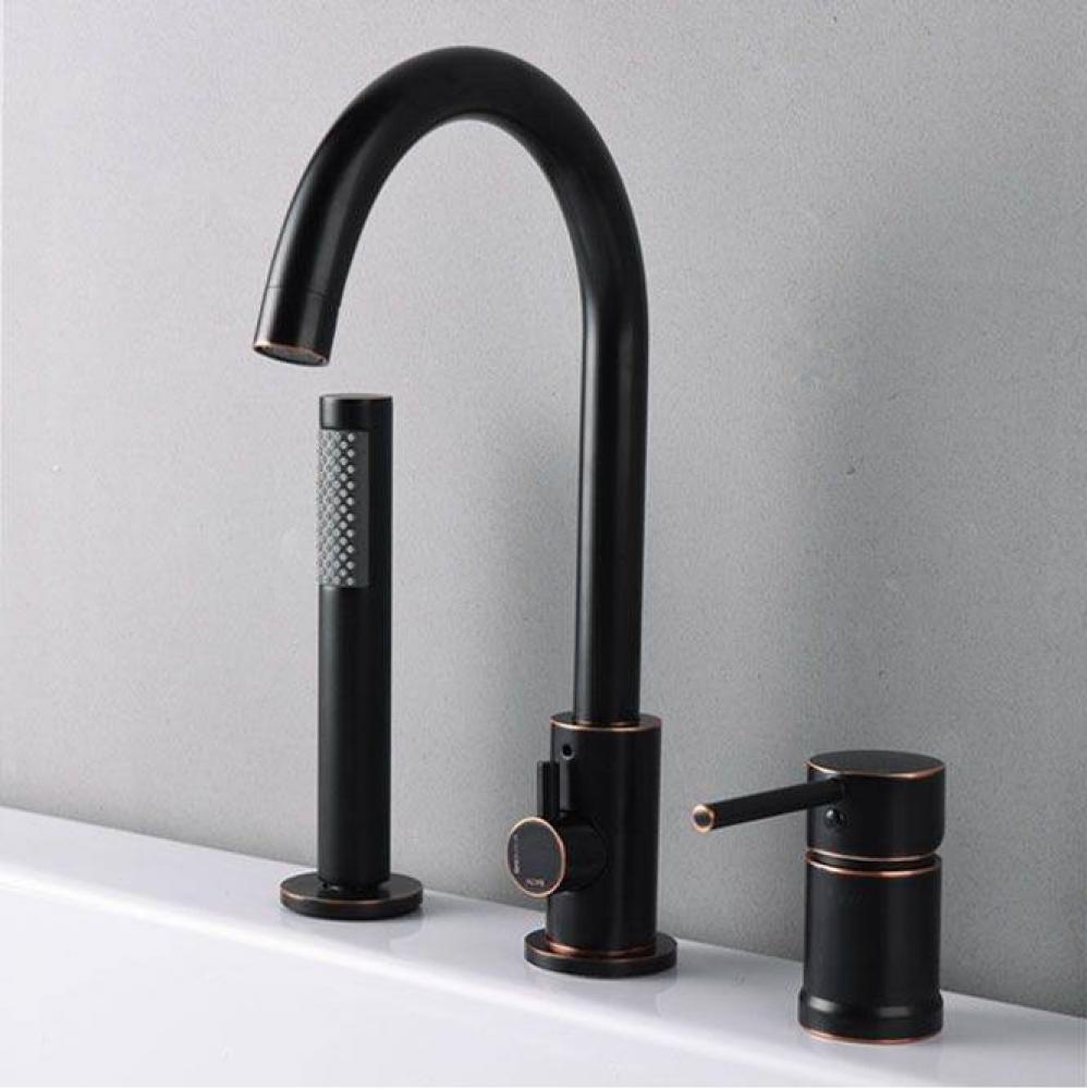 Roman Deck Mount Faucets - Gooseneck