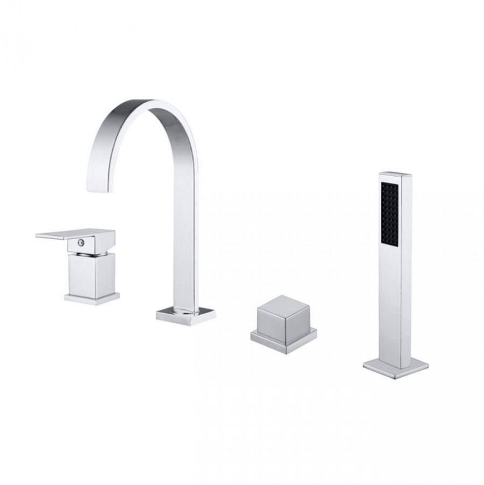 Roman Deck Mount Faucets - Gooseneck