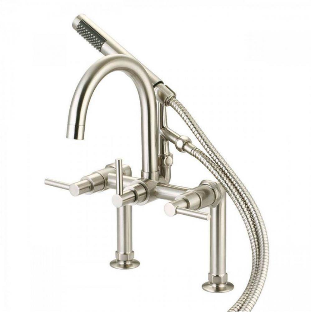 Gooseneck Deck Mount Tub Faucet