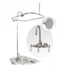 Maidstone 125-GW2-RS1 - Tub Wall Mount Shower Kit with Gooseneck Faucet Shower Enclosure Set