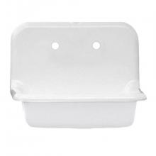 Maidstone 138-C4-2 - 24'' Cast Iron High Back Sink