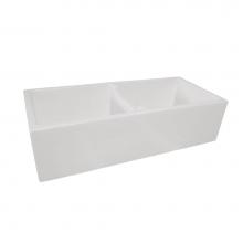 Maidstone 239-SB7-2 - 39 x 18 Double Bowl Fireclay Farmhouse Sink