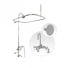 Maidstone 125-GR1-MS1 - Deck Mount Shower Kit with Gooseneck Faucet Shower Enclosure Set