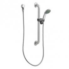 Moen Commercial 52124GBM25 - Chrome/stainless slide bar/grab bar shower