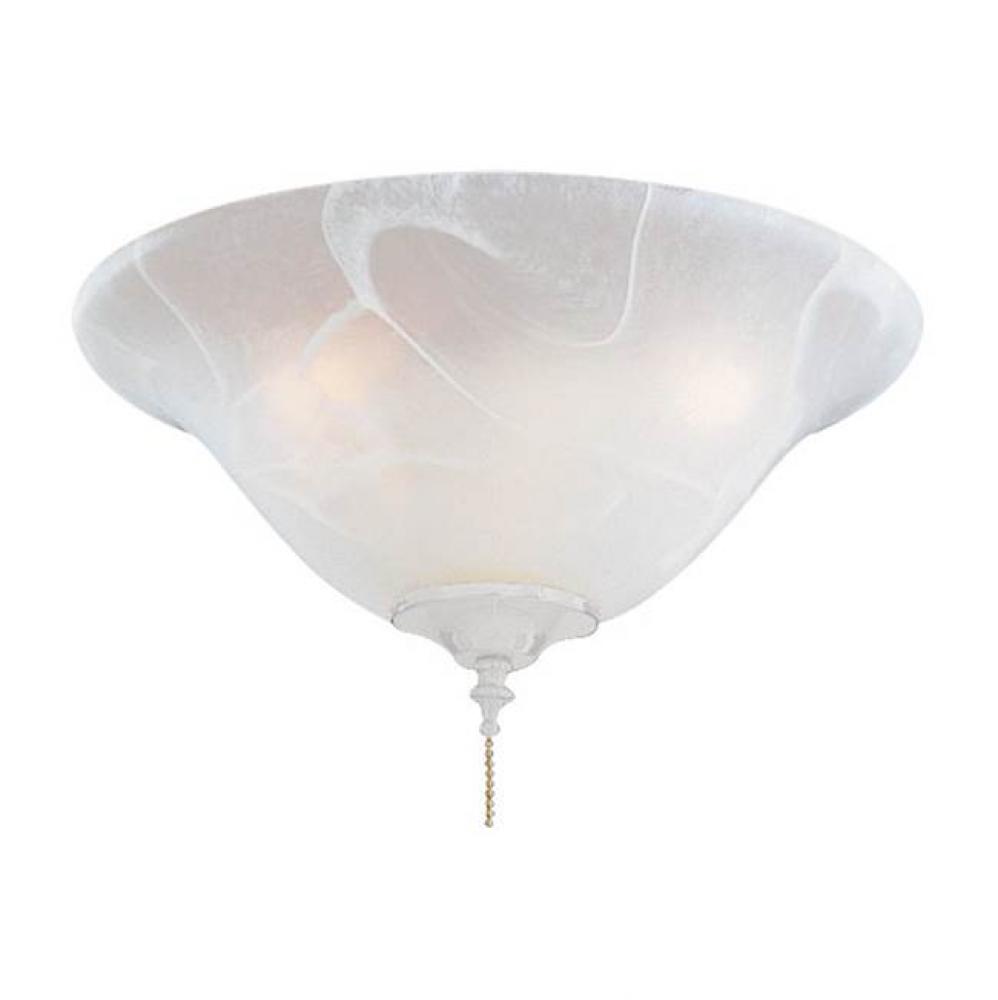 Universal 13'' Etched Marble Glass Light