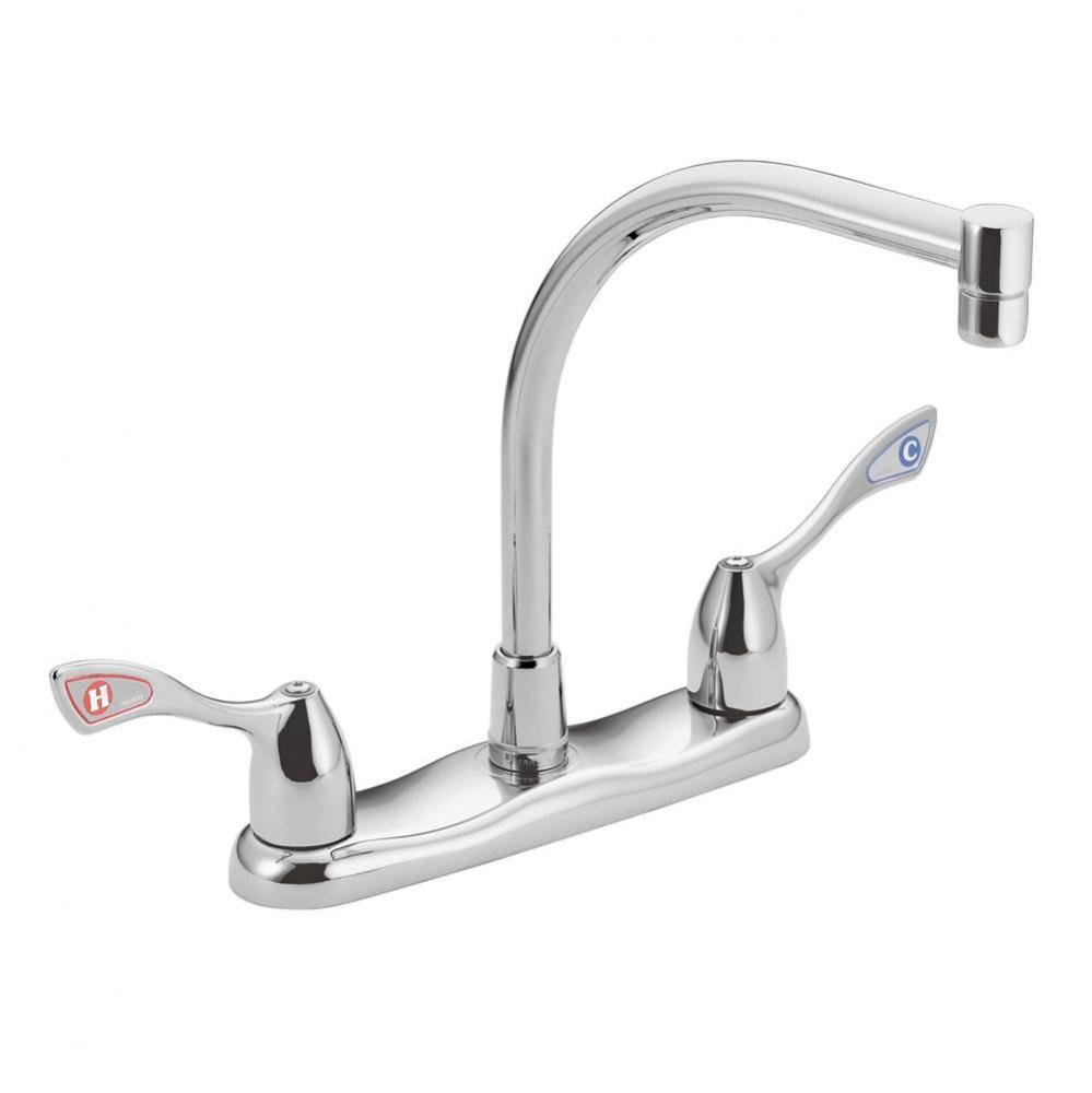 M-Bition Chrome Two-Handle Kitchen Faucet