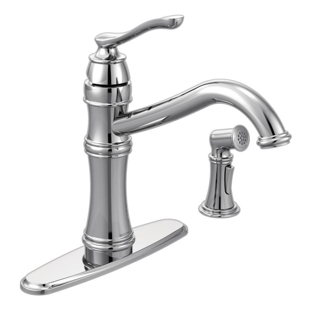 Belfield Chrome One-Handle High Arc Kitchen Faucet