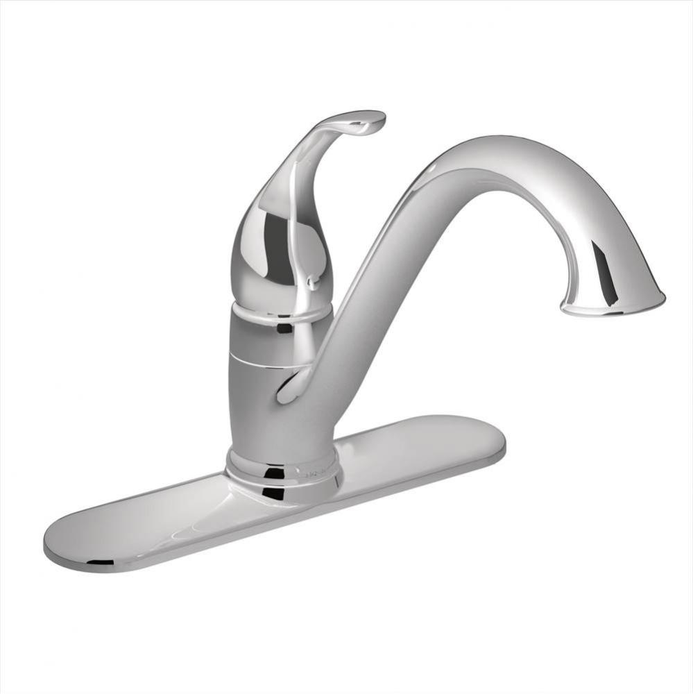 Camerist Chrome One-Handle Low Arc Kitchen Faucet