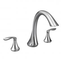 Moen Canada T943 - Eva Chrome Two-Handle High Arc Roman Tub Faucet