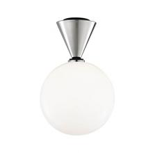 Mitzi H148501L-PN/BK - 1 LIGHT LARGE FLUSH