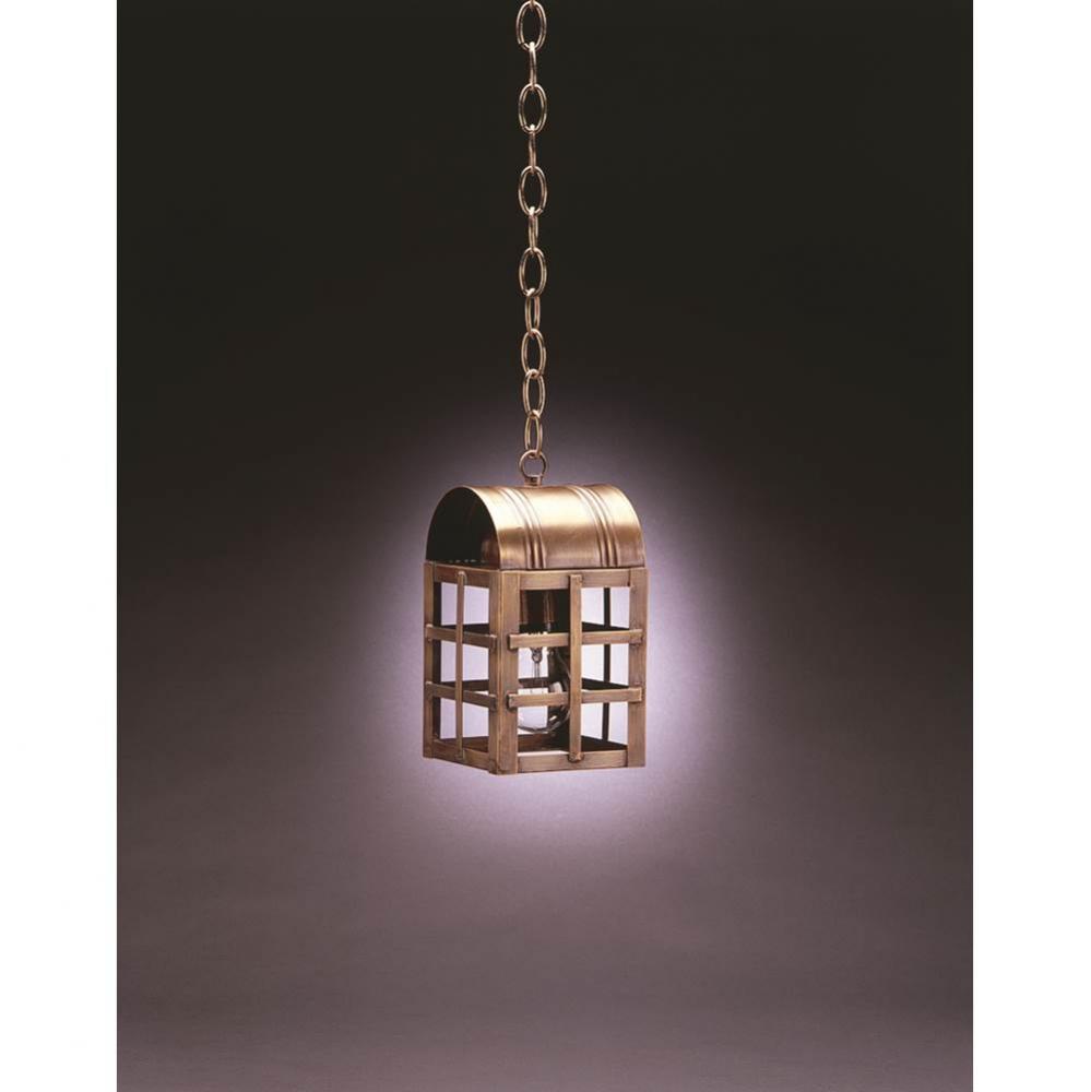 Culvert Top H-Bars Hanging Verdi Gris Medium Base Socket Clear Glass