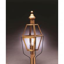 Northeast Lantern 1043-DB-CIM-CLR - Post Dark Brass Medium Base Socket With Chimney Clear Glass