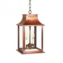 Northeast Lantern 11312-VG-LT2-CLR - Hanging Verdi Gris 2 Candelabra Sockets Clear Glass