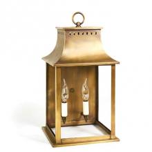 Northeast Lantern 11321-AB-LT2-CLR - Wall Antique Brass 2 Candelabra Sockets Clear Glass