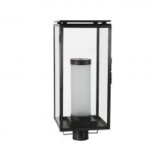 Northeast Lantern 11653-AB-LT4-CLR - Dowtown Post Light With 4 Candelabras