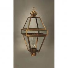 Northeast Lantern 1273-DAB-CIM-CLR - Post Dark Antique Brass Medium Base Socket With Chimney Clear Glass