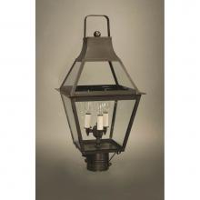 Northeast Lantern 2243-DB-LT3-CLR - Tapered Post Dark Brass 3 Candelabra Sockets Clear Glass