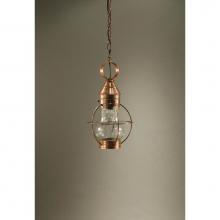 Northeast Lantern 2722-VG-MED-OPT - Caged Pear Hanging Verdi Gris Medium Base Socket Optic Glass