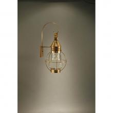 Northeast Lantern 2731-DB-MED-CLR - Caged Pear Wall Dark Brass Medium Base Socket Clear Glass