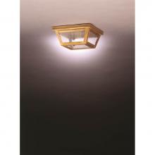 Northeast Lantern 4104-VG-MED-SMG - Flush Verdi Gris Medium Base Socket Seedy Marine Glass