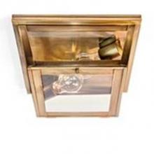 Northeast Lantern 4204-AB-MED2-CLR - Flush Antique Brass 2 Medium Base Sockets Clear Glass