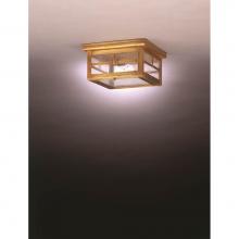 Northeast Lantern 4304-DB-MED-SMG - Flush Dark Brass Medium Base Socket Seedy Marine Glass