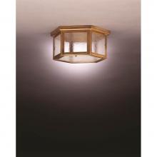 Northeast Lantern 4604-DAB-MED2-SMG - Flush Dark Antique Brass 2 Medium Base Sockets Seedy Marine Glass