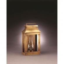 Northeast Lantern 5721-DB-CIM-CLR - Pagoda Wall Dark Brass Medium Base Socket With Chimney Clear Glass