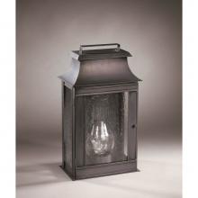 Northeast Lantern 5721-DAB-CIM-SMG - Pagoda Wall Dark Antique Brass Medium Base Socket With Chimney Seedy Marine Glass