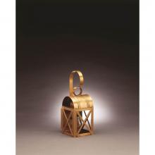 Northeast Lantern 6011-DAB-MED-CLR - Culvert Top X-Bars Wall Dark Antique Brass Medium Base Socket Clear Glass