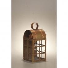 Northeast Lantern 6131-AB-MED-CLR-NS - Culvert Top H-Bars Wall Antique Brass Medium Base Socket Clear Glass No Scroll