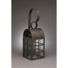 Northeast Lantern 6131-VG-MED-CSG - Culvert Top H-Bars Wall Verdi Gris Medium Base Socket Clear Seedy Glass