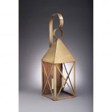 Northeast Lantern 7051-DB-LT2-CLR - Pyramid Top X-Bars Wall Dark Brass 2 Candelabra Sockets Clear Glass