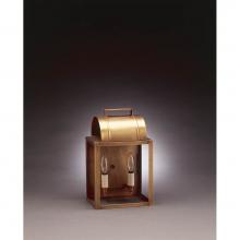 Northeast Lantern 8021-DB-LT2-CLR - Culvert Top Wall Dark Brass 2 Candelabra Sockets Clear Glass