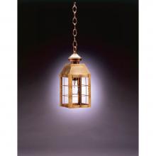 Northeast Lantern 8312-DAB-MED-CLR - H-Rod Hanging Dark Antique Brass Medium Base Socket Clear Glass