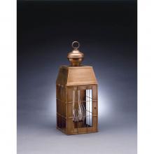 Northeast Lantern 8341-VG-CIM-CLR - H-Rod Wall Verdi Gris Medium Base Socket With Chimney Clear Glass